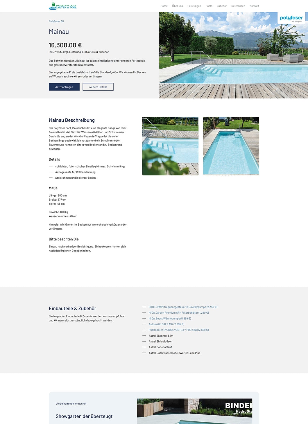Garten & Pool Marco Gropper GmbH Polyfaser Mainau Pool